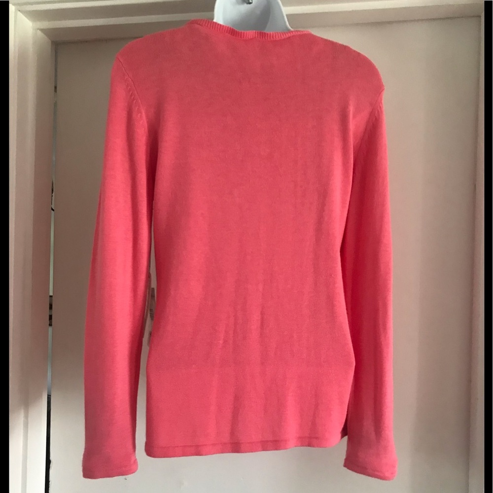 Etcetera Removable Ruffled Collar & Cuffs Pinklady Sweater - Picture 5 of 11